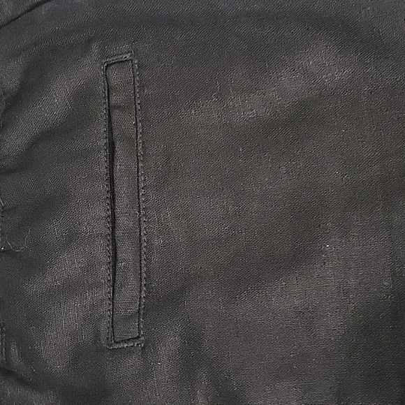 Old Navy Womens Black Linen Tie Waist Shorts Size 10 - Picture 10 of 13